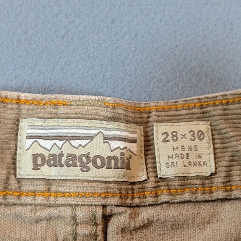 Patagonia Iron Clad Corduroy Pants Straight Leg‎ Men Size 28x30 Organic Cotton